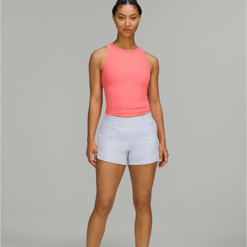 NWOT Lululemon Hotty Hot Short Pastel Blue 4”